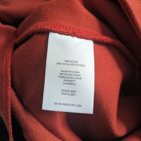 Cabi 3099 orange overlay knit pencil skirt 2 - Picture 2 of 5